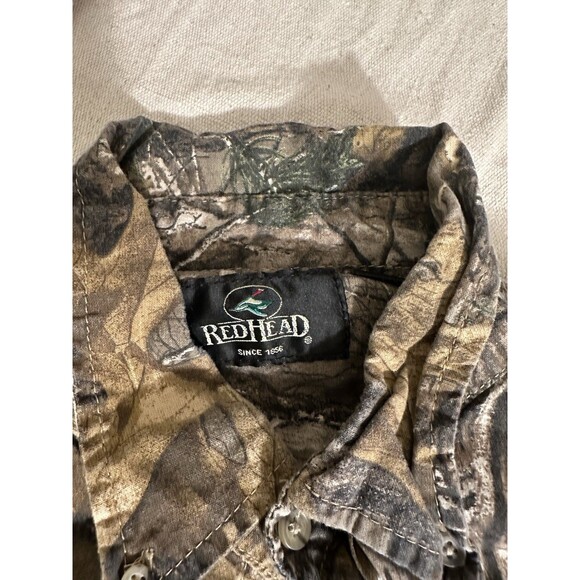 Redhead Real tree Camouflage Long Sleeve Button Down Large Shirt - Picture 1 of 4